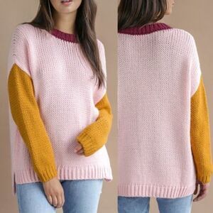 Xirena Womens Small S Apres Ski Colorblock Alpaca Blend Fuzzy Sweater XIRENA